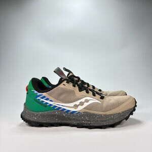 Saucony Peregrine 11 Beige Trail Running Shoes S10641-15 Women's Size 7.5